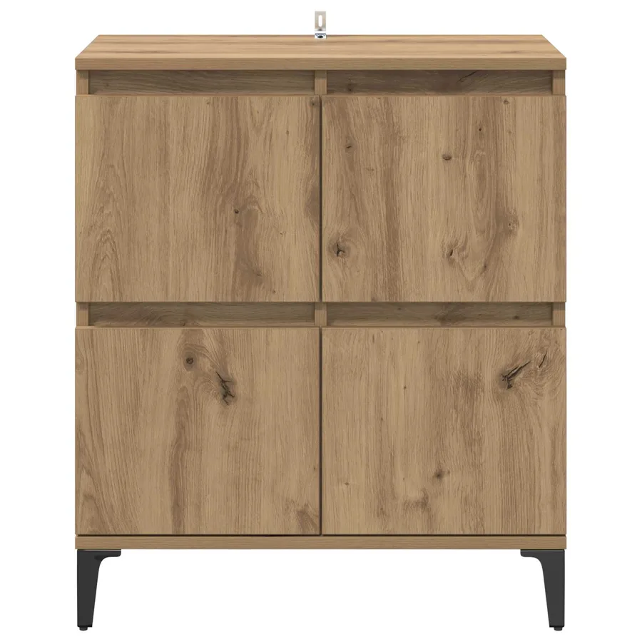 Buffet Chêne artisanal 60 x 35 x 70 cm Bois d'ingénierie et fer - 6