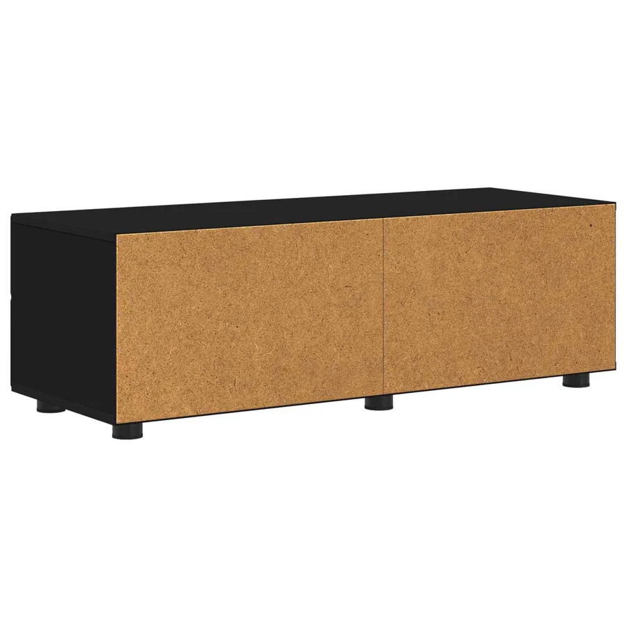 Cabinet en Bois Noir 100,5 x 39 x 30 cm Bois d'ingénierie - 9