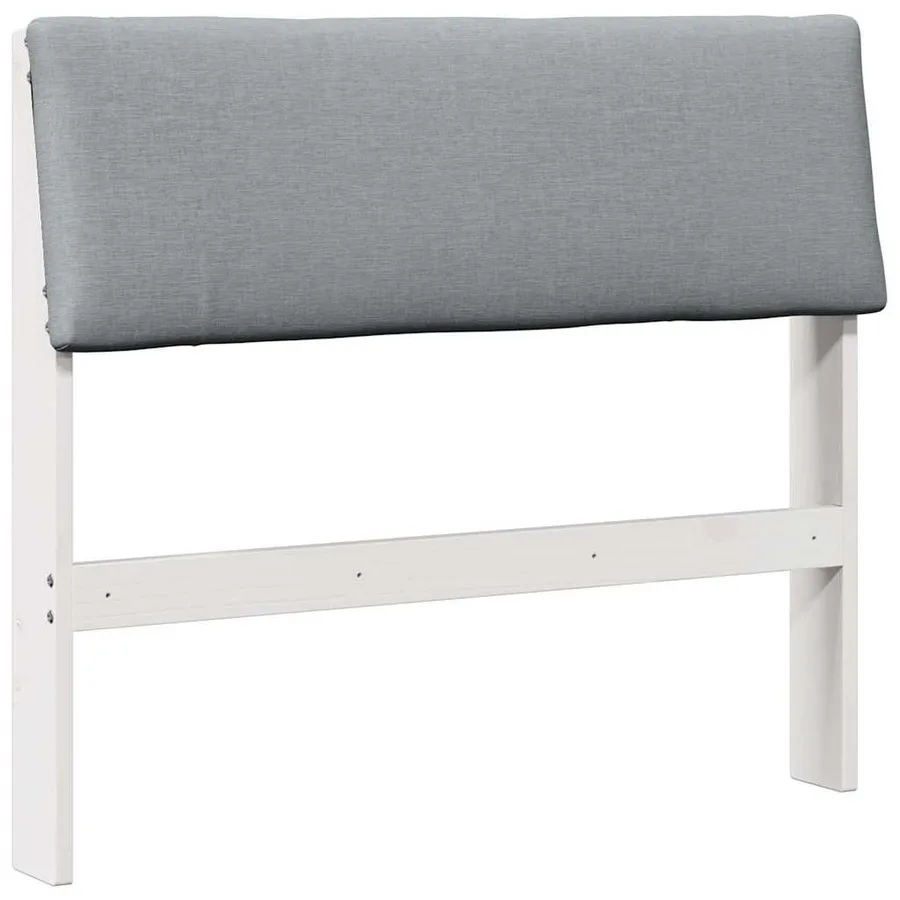 Tête de lit capitonnée Gris clair 90 cm Pin massif - 2