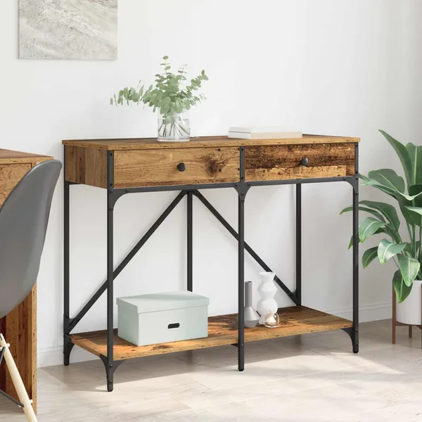 Table console Bois Ancien 100 x 39 x 78,5 cm Bois d'ingénierie