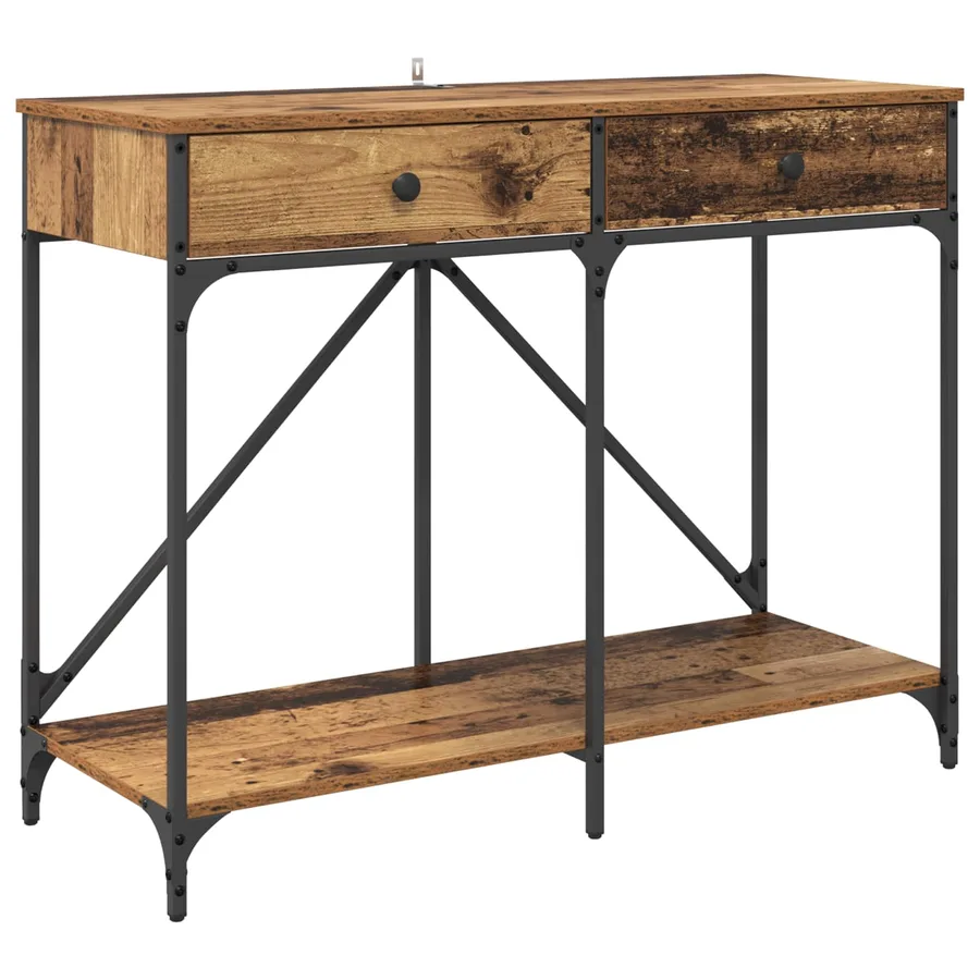 Table console Bois Ancien 100 x 39 x 78,5 cm Bois d'ingénierie - 2