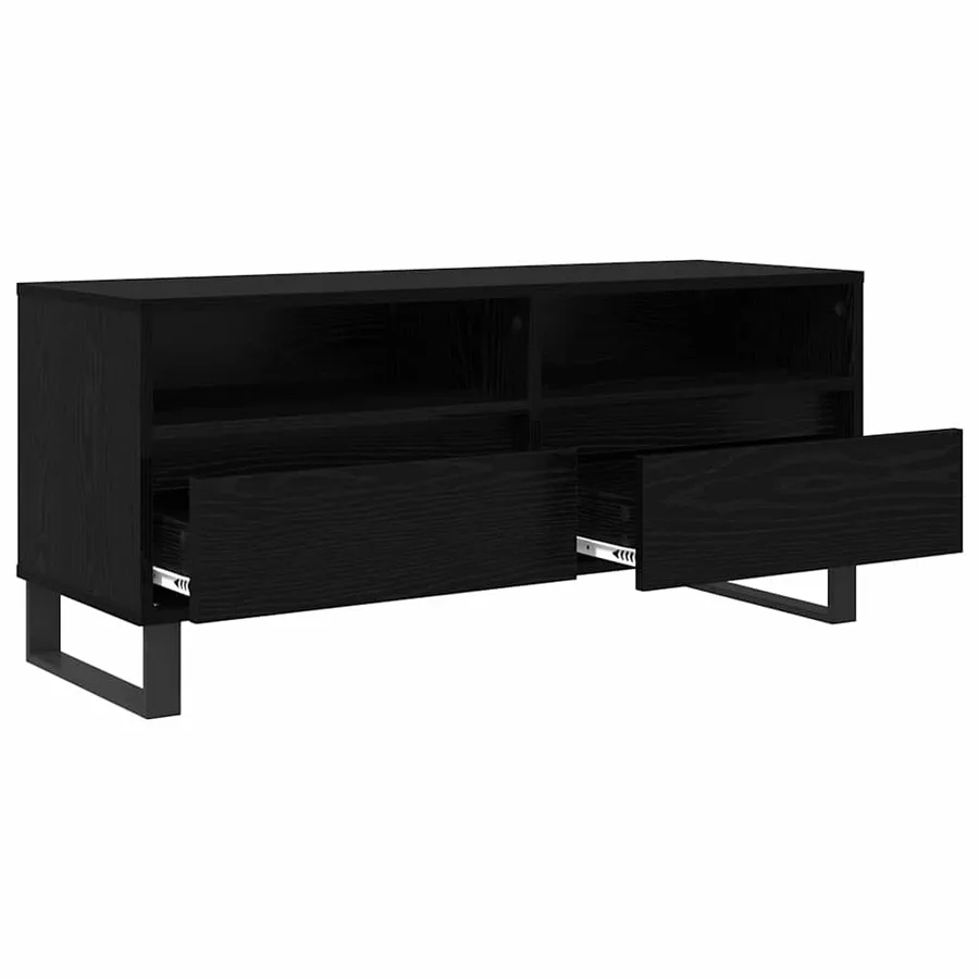 Meuble TV avec tiroir Chêne noir 100 x 34,5 x 44,5 cm - 5
