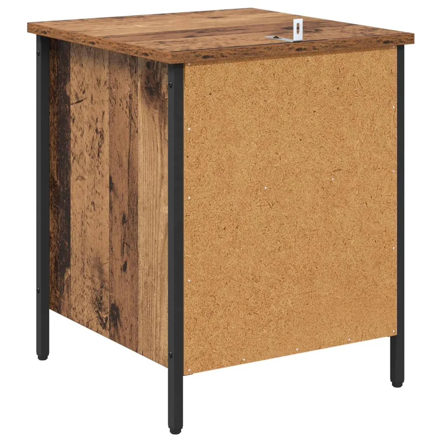 Cabinet de chevet avec tiroir 2 pcs Bois ancien 40 x 42 x 50 cm - 9