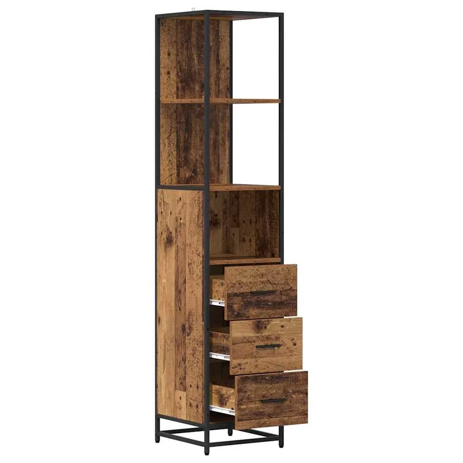 Ensemble de mobilier de salle de bain avec tiroir Bois Ancien - 5