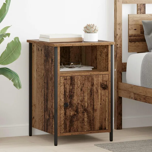 Cabinet de chevet Bois ancien 40 x 42 x 60 cm Bois d'ingénierie