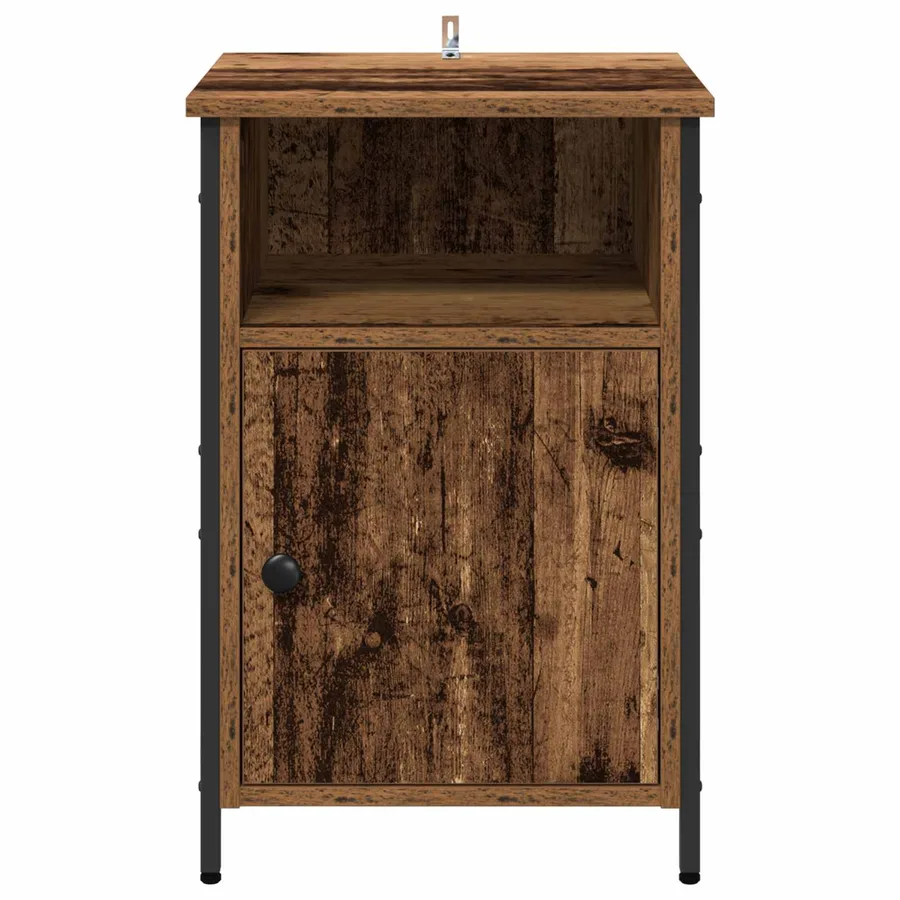 Cabinet de chevet Bois ancien 40 x 42 x 60 cm Bois d'ingénierie - 6