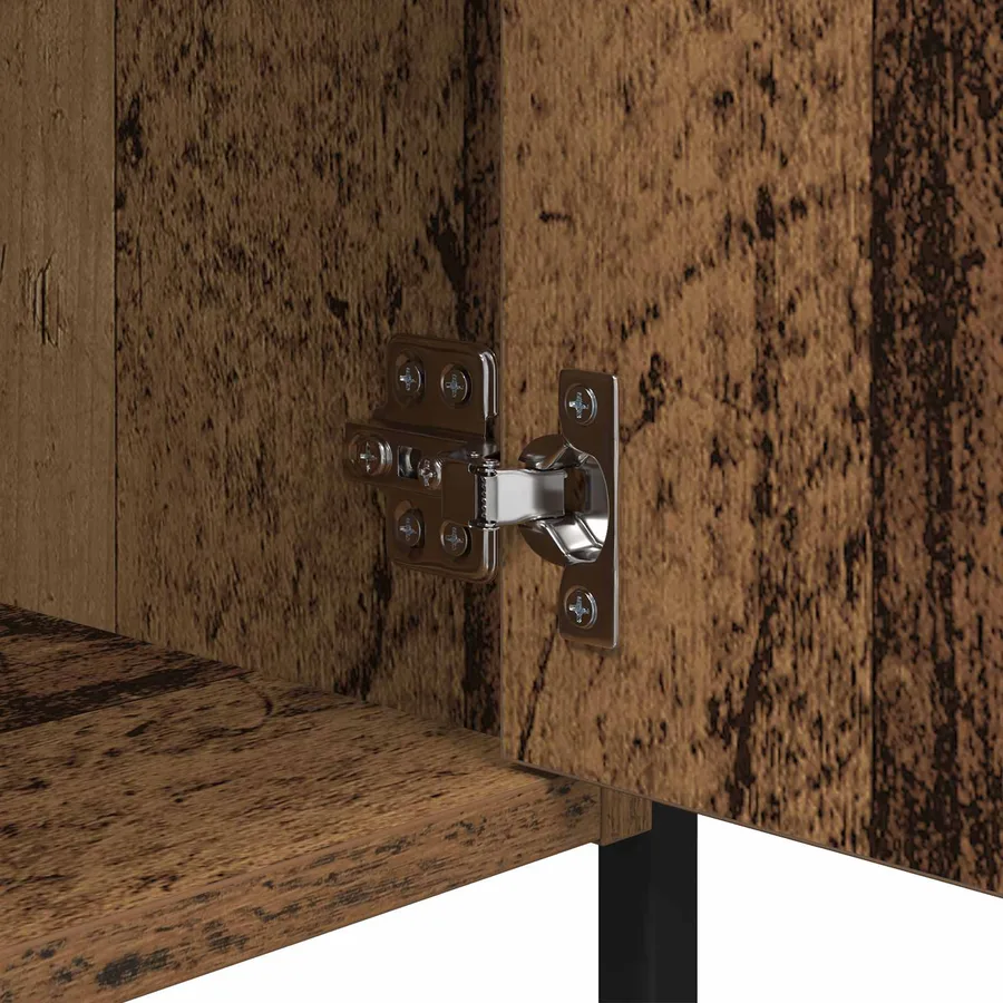 Cabinet de chevet Bois ancien 40 x 42 x 60 cm Bois d'ingénierie - 9
