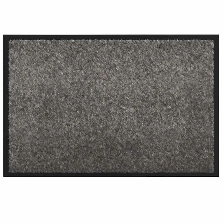 Tapis de porte Gris clair 60 x 40 x 1.2 cm Tissu en teddy - 2