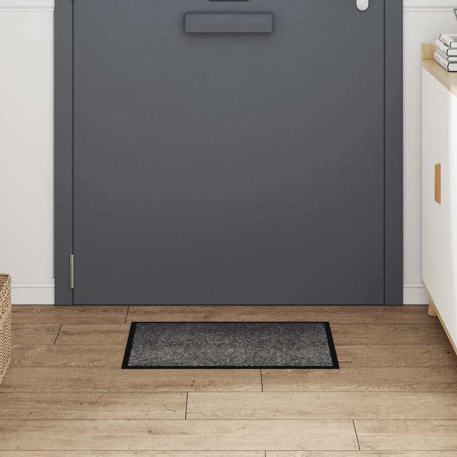 Tapis de porte Gris clair 60 x 40 x 1.2 cm Tissu en teddy - 3