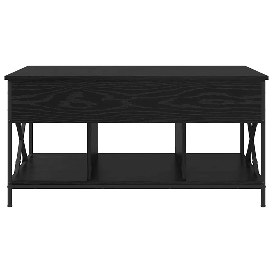 Table basse Chêne noir 100 x 55 x 48,5 cm Bois d'ingénierie - 6