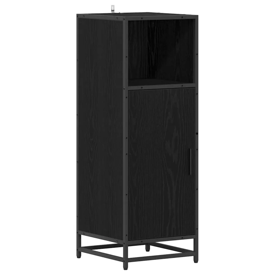 Ensemble de mobilier de salle de bain avec étagère Chêne noir - 2