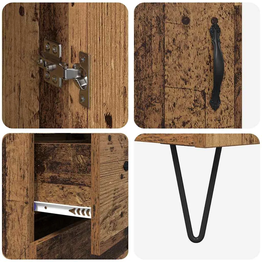 Haut Armoire Bois Ancien 34,5 x 34 x 90 cm Bois d'ingénierie - 11