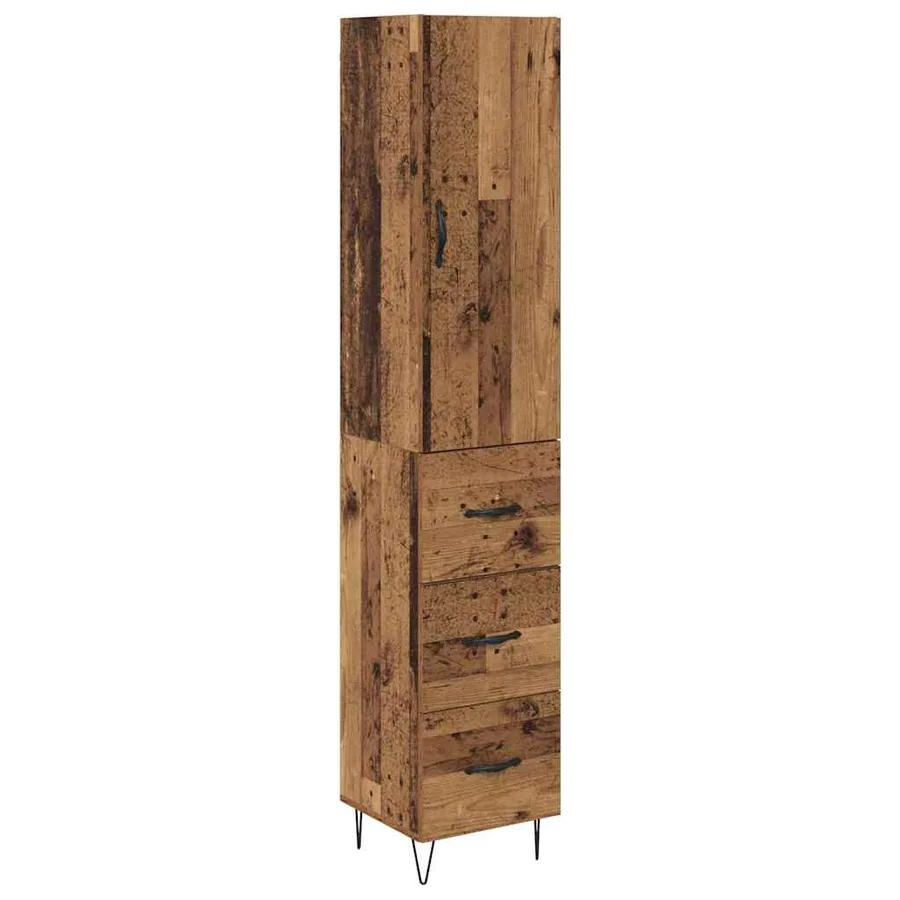 Haut Armoire Bois Ancien 34,5 x 34 x 90 cm Bois d'ingénierie - 2