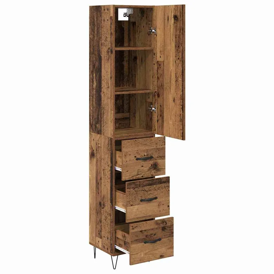 Haut Armoire Bois Ancien 34,5 x 34 x 90 cm Bois d'ingénierie - 5
