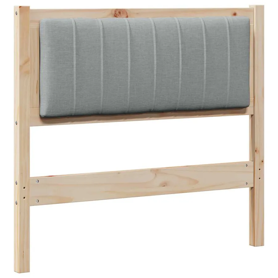 Tête de lit capitonnée avec tête de lit Marron 90 cm Pin massif - 2