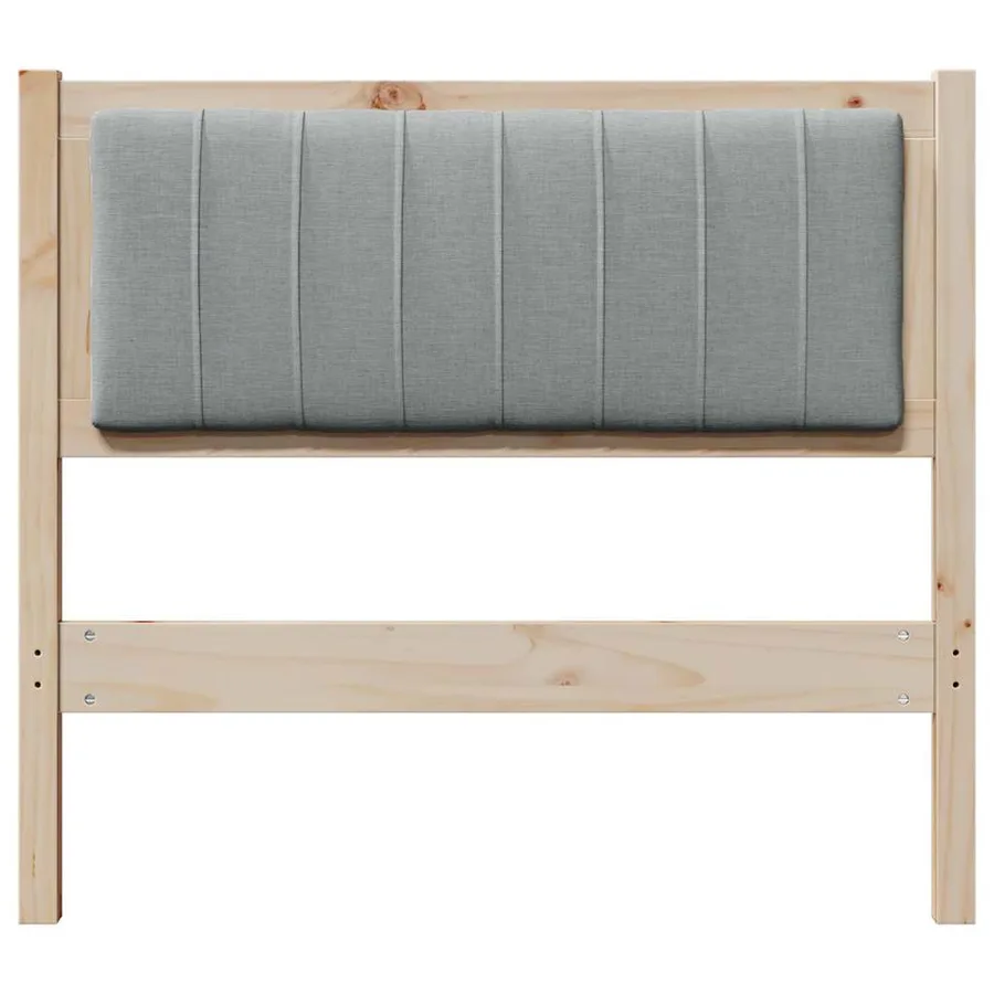 Tête de lit capitonnée avec tête de lit Marron 90 cm Pin massif - 4
