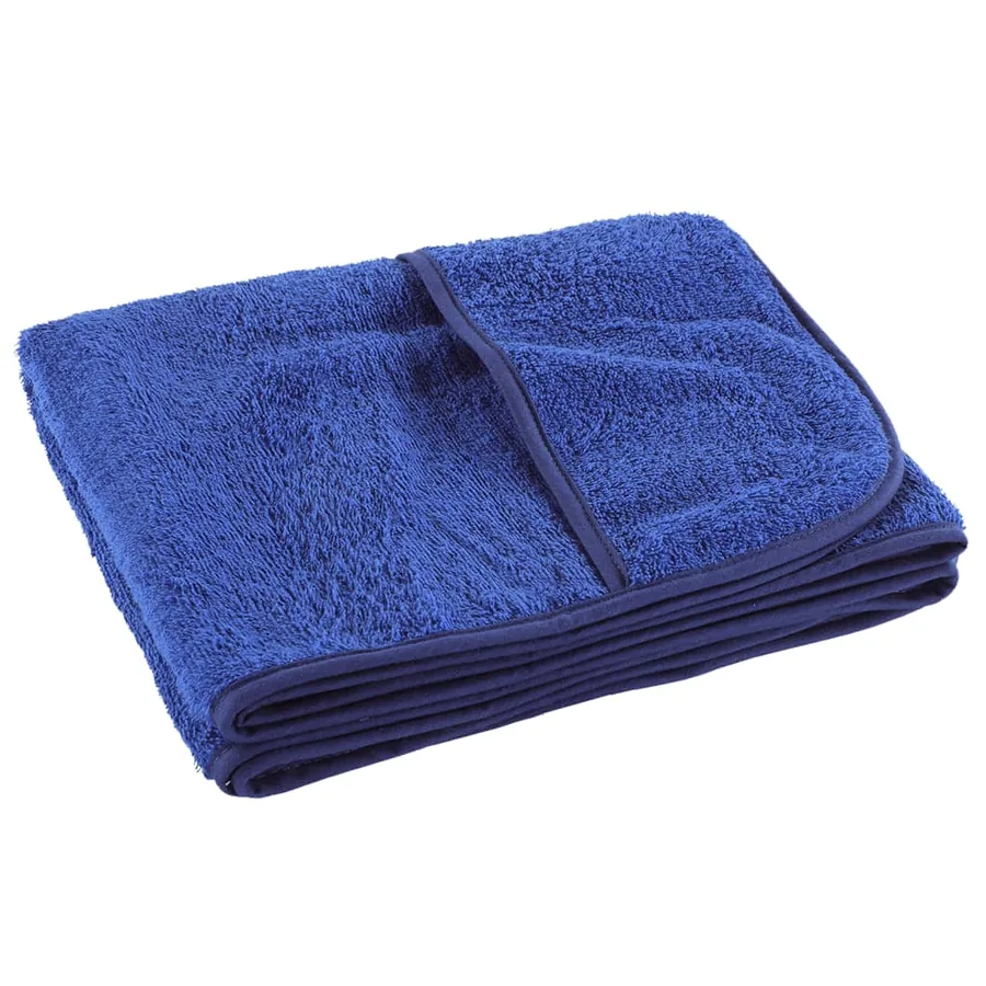 Serviettes de plage 2 pcs bleu royal 60x135 cm tissu 400 GSM - 5