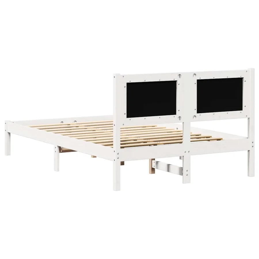 Cadre de lit Gris clair 120 x 190 cm Pin massif - 7