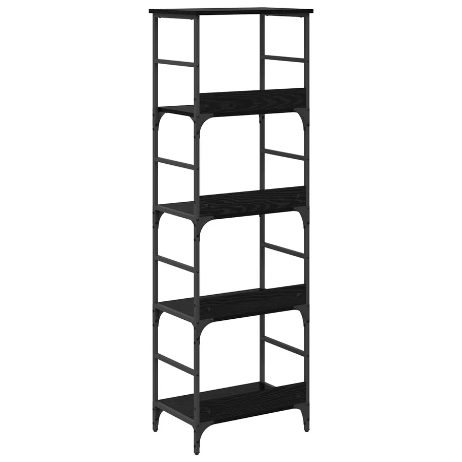 Étagère Chêne noir 50 x 33 x 153 cm Bois d'ingénierie - 7