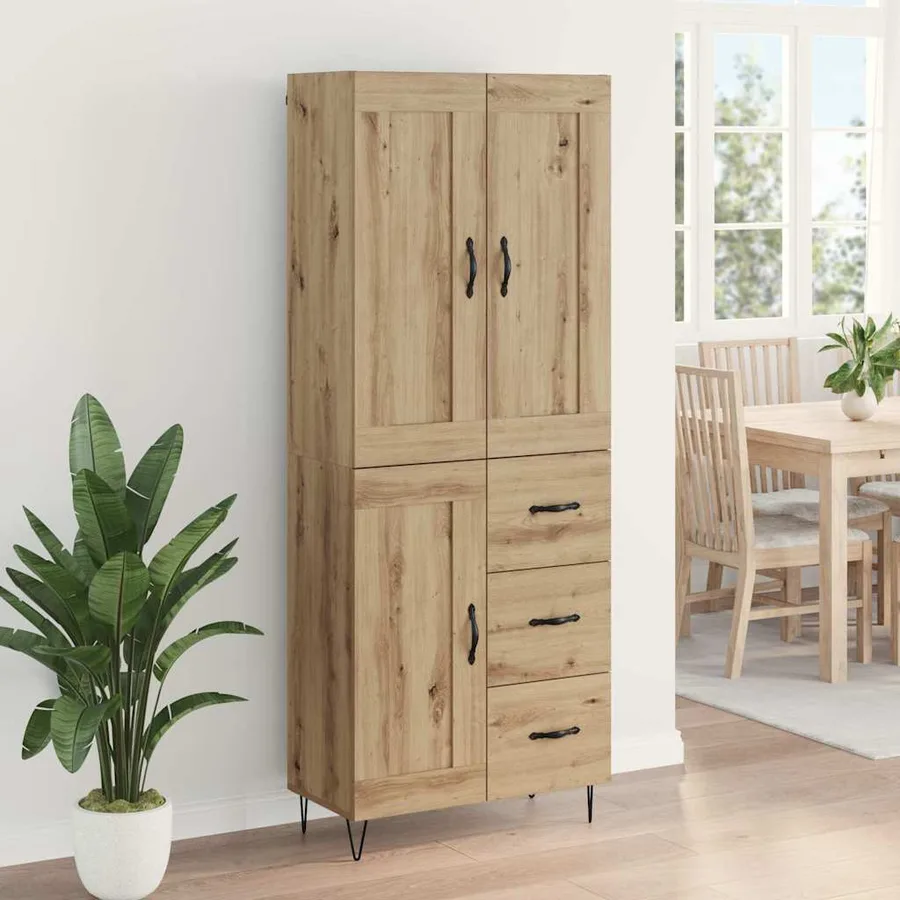 Haut Armoire Chêne artisanal 69,5 x 34 x 180 cm - 4