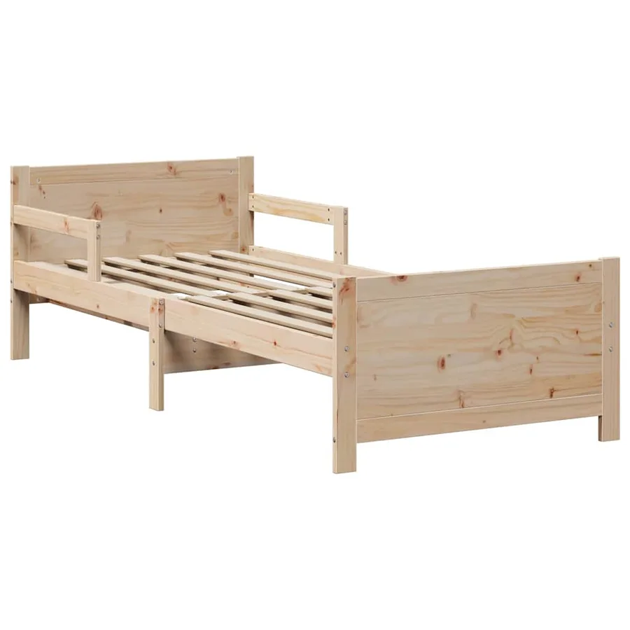 Cadre de lit Marron 80 x 200 cm Bois d'ingénierie - 4
