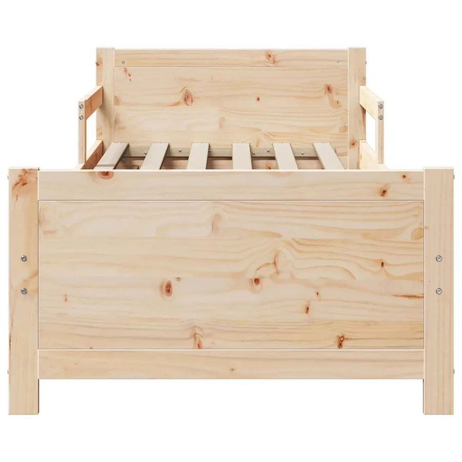 Cadre de lit Marron 80 x 200 cm Bois d'ingénierie - 5