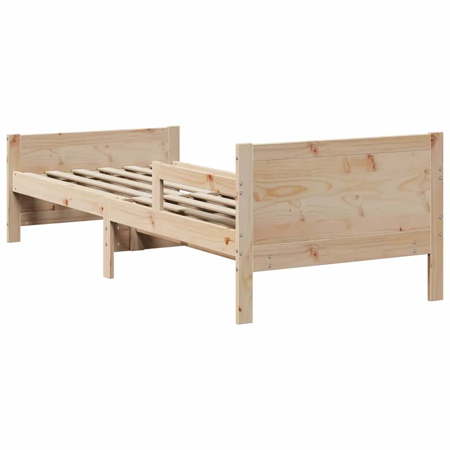 Cadre de lit Marron 80 x 200 cm Bois d'ingénierie - 7