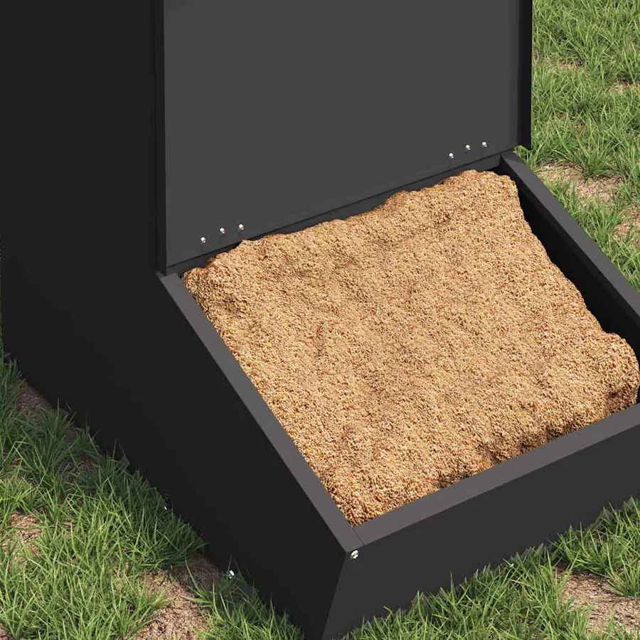 Distributeur de porcs Noir 55 x 38 x 76 cm Acier Laminé à Froid - 3