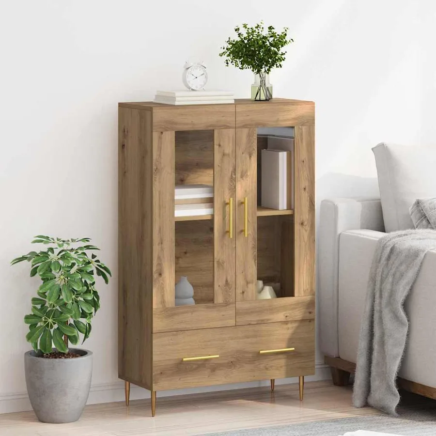 Haut Armoire Chêne artisanal 69,5 x 31 x 115 cm - 4