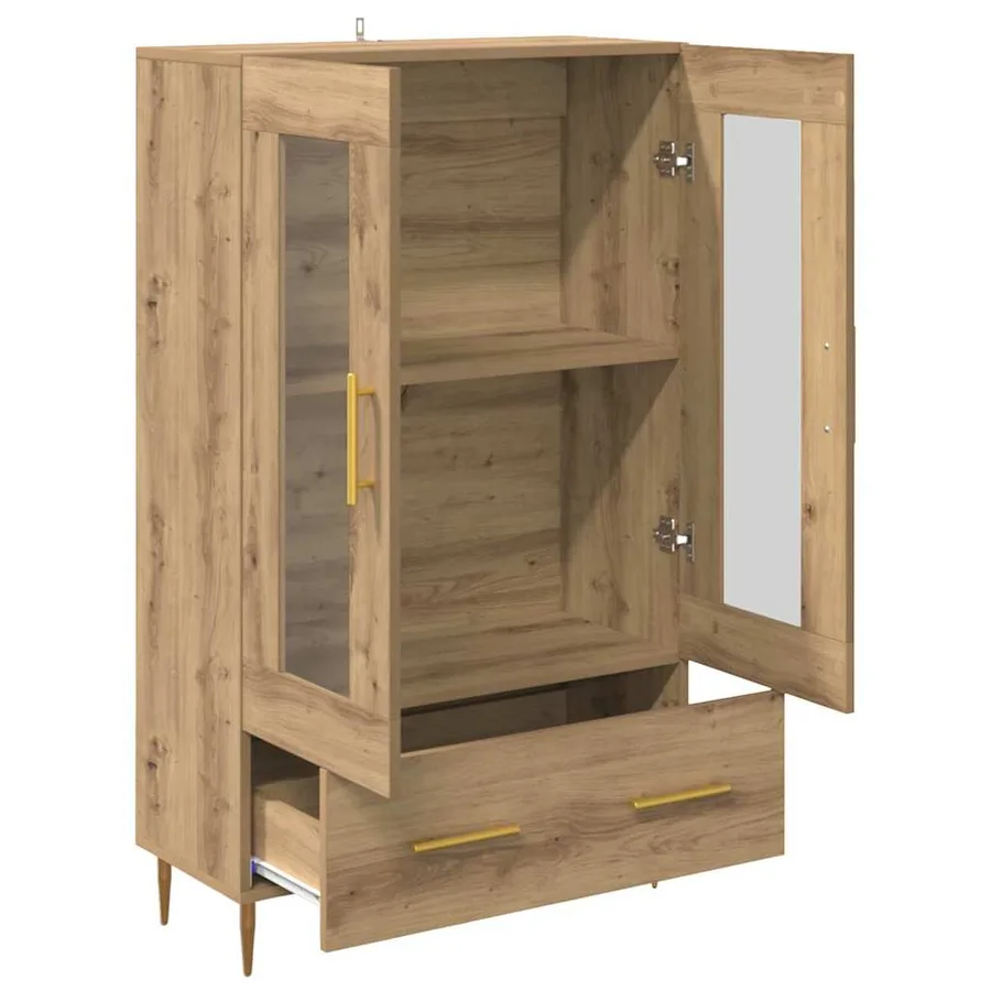 Haut Armoire Chêne artisanal 69,5 x 31 x 115 cm - 5