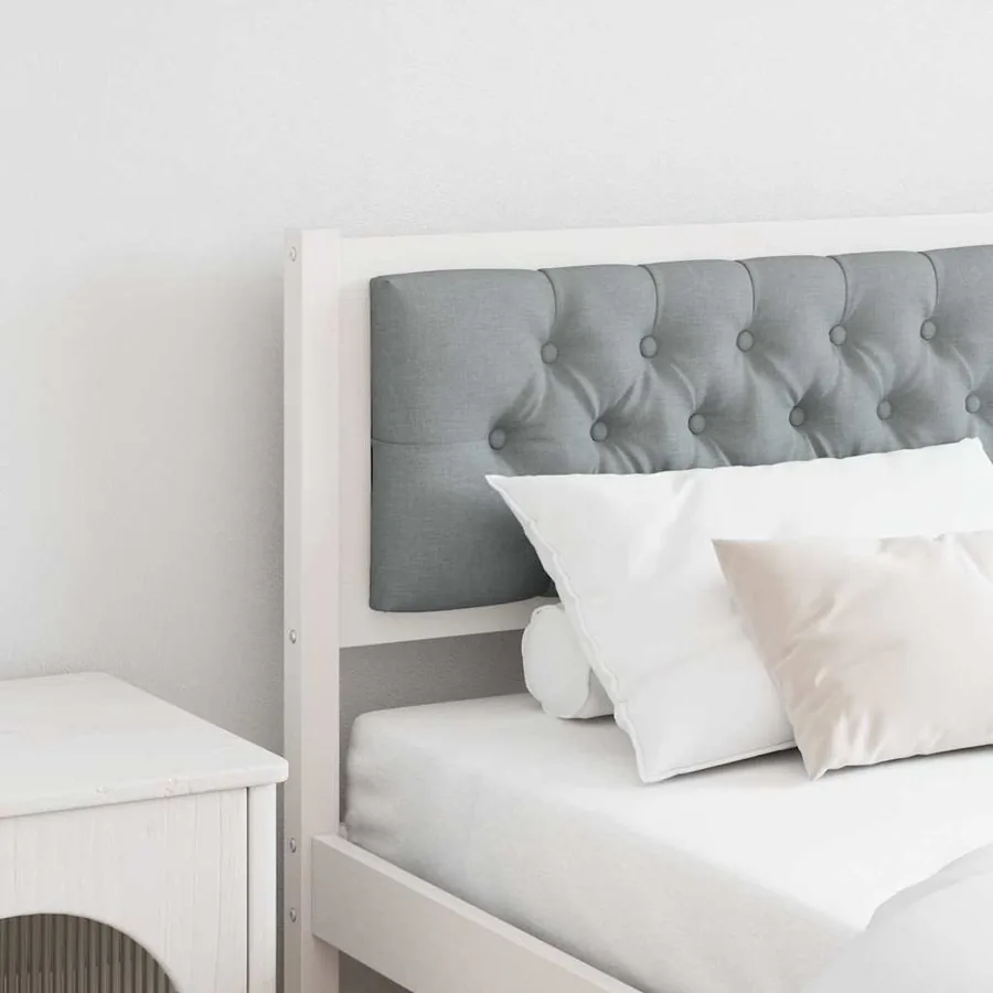 Tête de lit Autre Blanc et gris clair 180 cm Bois massif en pin