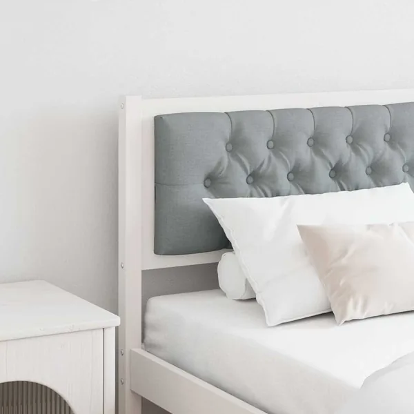 Tête de lit Autre Blanc et gris clair 180 cm Bois massif en pin