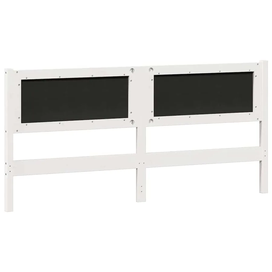 Tête de lit Autre Blanc et gris clair 180 cm Bois massif en pin - 6