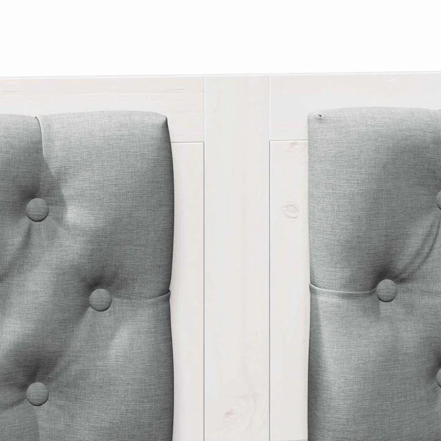Tête de lit Autre Blanc et gris clair 180 cm Bois massif en pin - 7