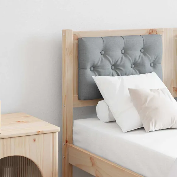 Tête de lit Marron et gris clair 120 cm Bois massif en pin