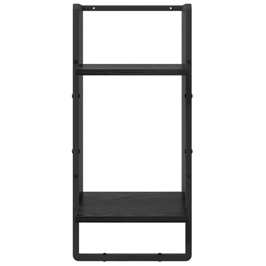 Ensemble d'étagères murales 4 pcs Chêne noir 65 x 25 x 30 cm - 10