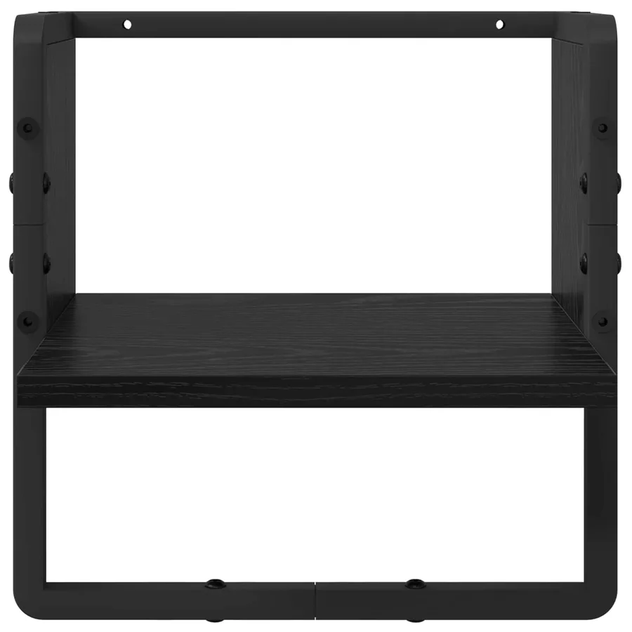 Ensemble d'étagères murales 4 pcs Chêne noir 65 x 25 x 30 cm - 11