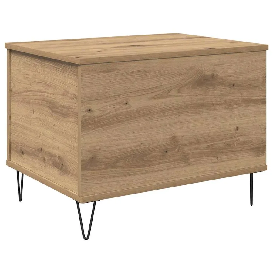 Table basse Chêne artisanal 60 x 44,5 x 45 cm Bois d'ingénierie - 2