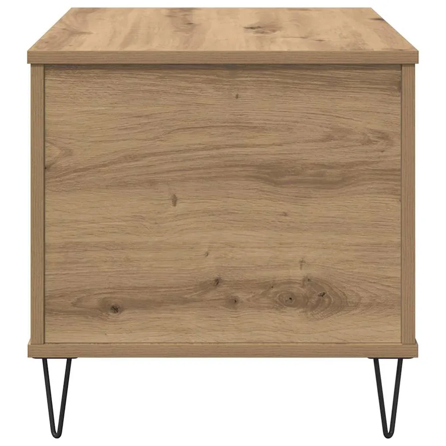 Table basse Chêne artisanal 60 x 44,5 x 45 cm Bois d'ingénierie - 7
