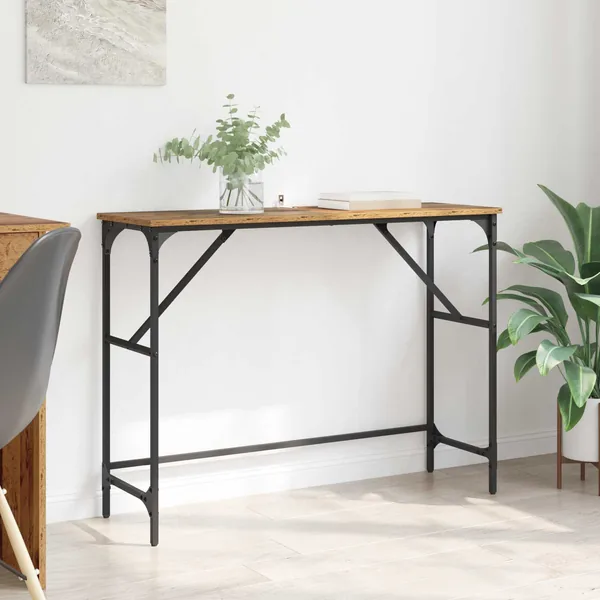 Table console Bois ancien 100 x 32 x 75 cm Bois d'ingénierie