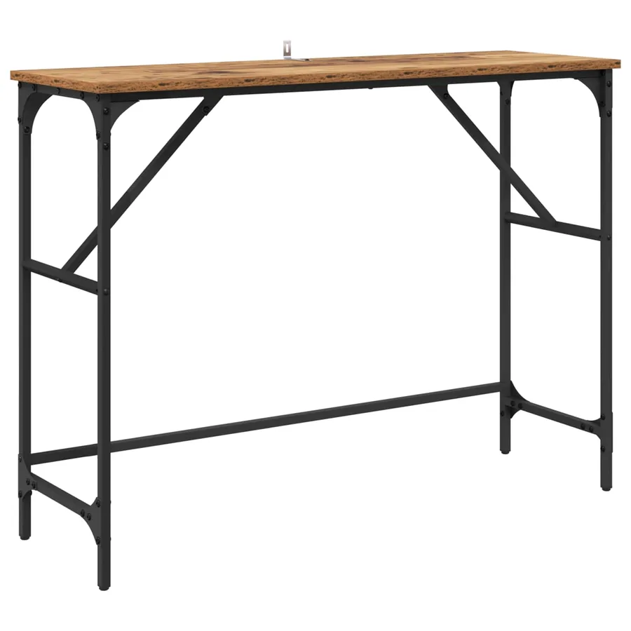 Table console Bois ancien 100 x 32 x 75 cm Bois d'ingénierie - 2