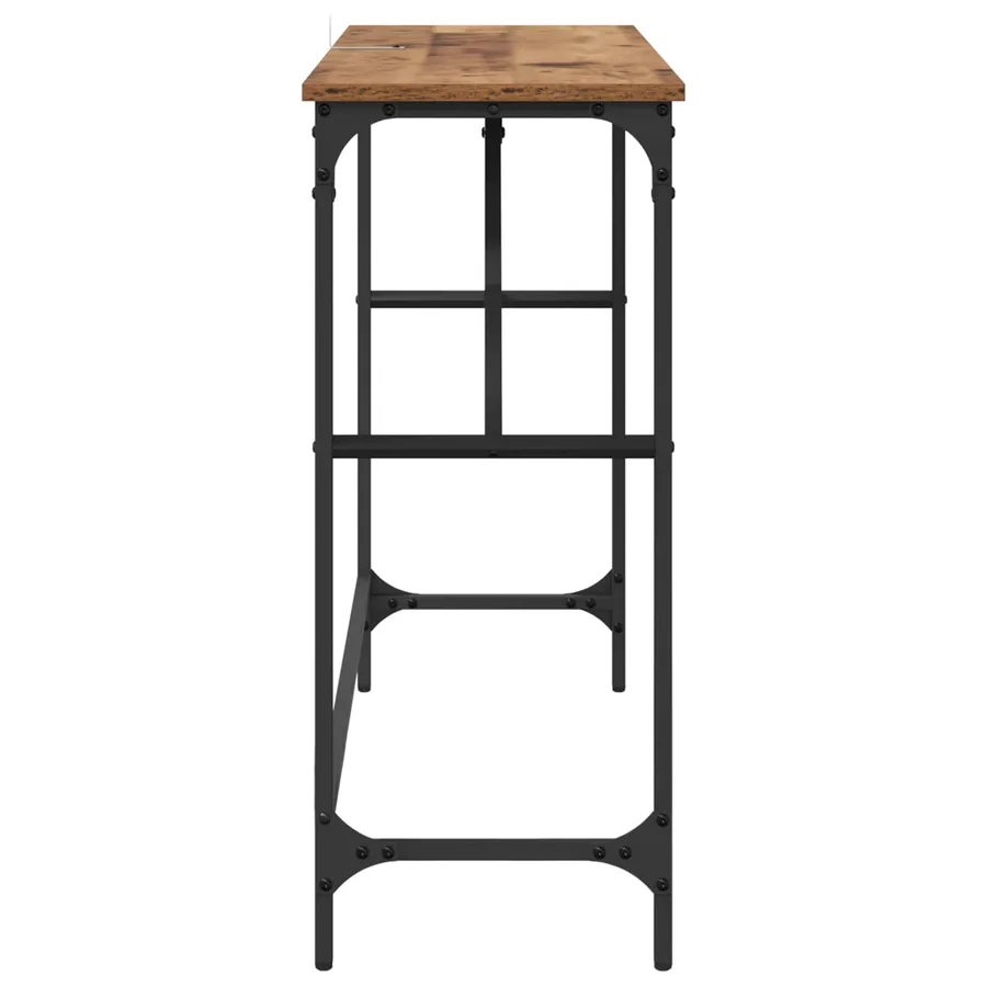 Table console Bois ancien 100 x 32 x 75 cm Bois d'ingénierie - 6