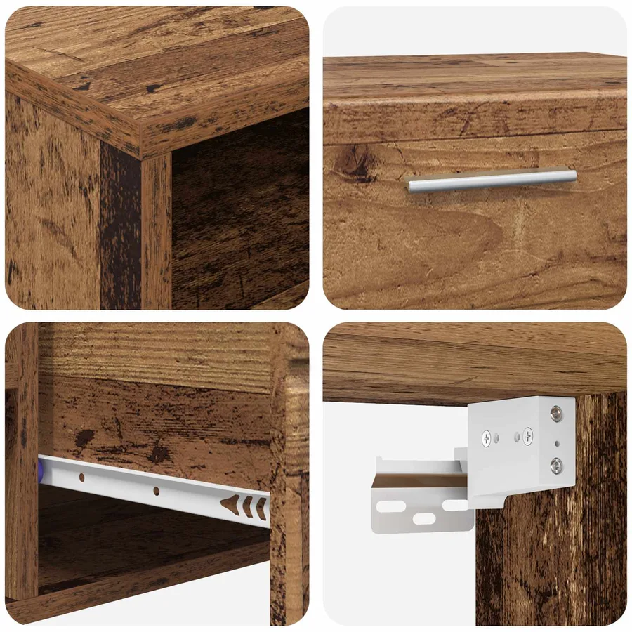 Cabinet en Bois avec tiroir Bois ancien 100,5 x 39 x 30 cm - 8
