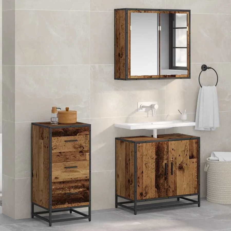 Buffet Bois ancien 35,5 x 35 x 76 cm