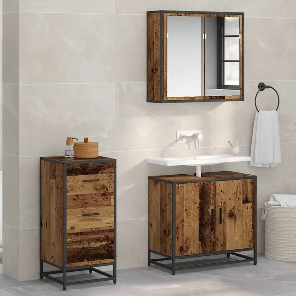 Buffet Bois ancien 35,5 x 35 x 76 cm