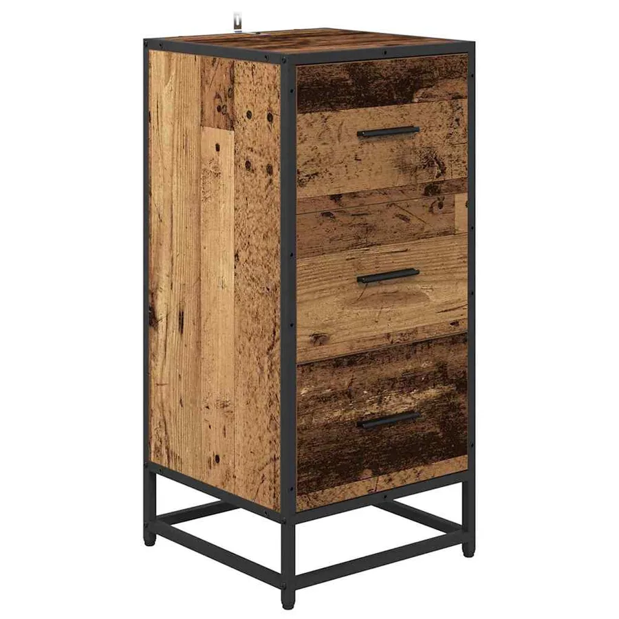 Buffet Bois ancien 35,5 x 35 x 76 cm - 2
