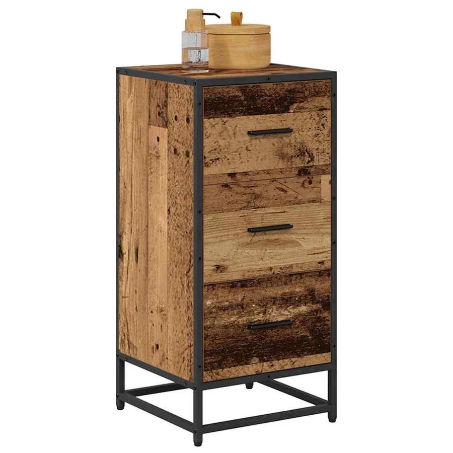 Buffet Bois ancien 35,5 x 35 x 76 cm - 3