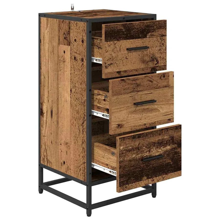 Buffet Bois ancien 35,5 x 35 x 76 cm - 5