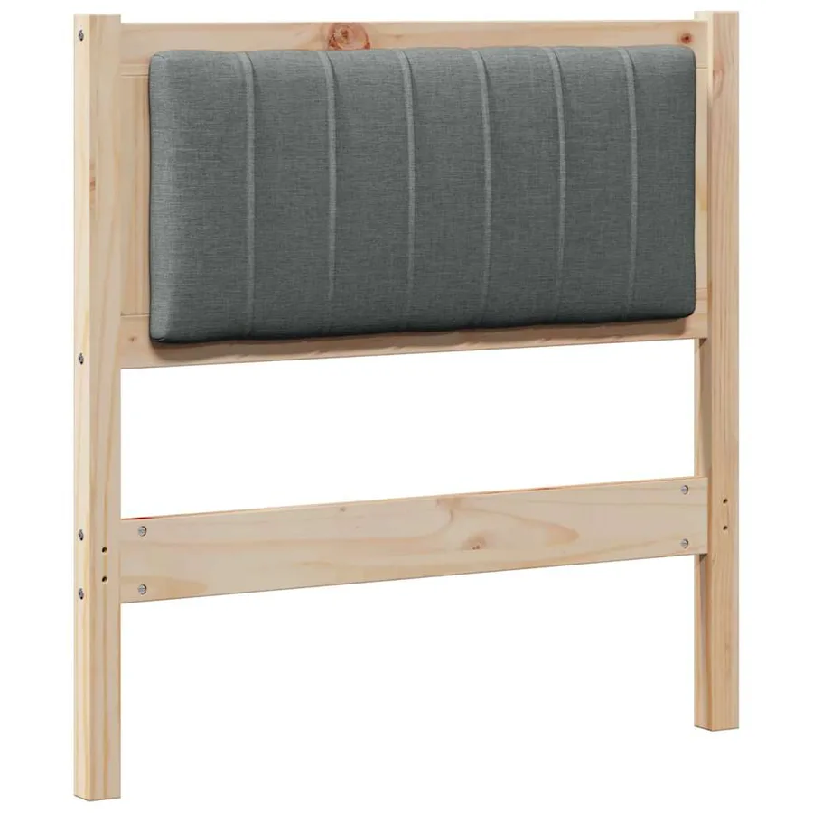 Tête de lit capitonnée avec tête de lit Marron 80 cm Pin massif - 2
