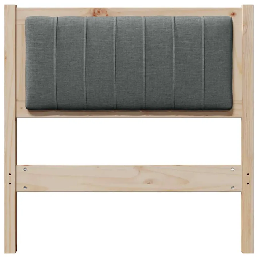Tête de lit capitonnée avec tête de lit Marron 80 cm Pin massif - 4